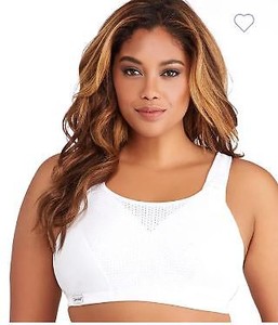 GLAMORISE-CUSTOM-CONTROL-WIRE-FREE-SPORTS-BRA-White-44D-NWoT