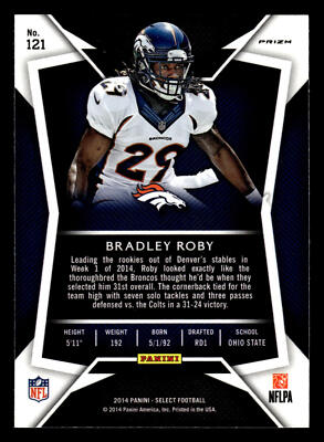 2014 Panini Select Bradley Roby RC Rookie Mojo #121 | eBay
