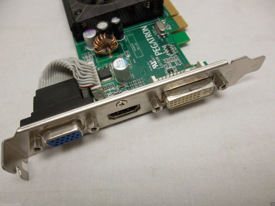 Dell ATI Radeon HD 3450 PCIe Graphics Video Card 256MB DVI HDMI VGA 0UGA6 0F342F - Image 3 of 4