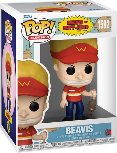 BEAVIS AND BUTT-HEAD - BEAVIS 3.75" POP TELEVISION VINYL FIGURE FUNKO 1592 - 第 1/3 張圖片
