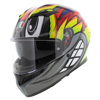 AGV K3 Birdy Black Grey Motorcycle Helmet Pinlock ECE2206 Fast Free  Shipping