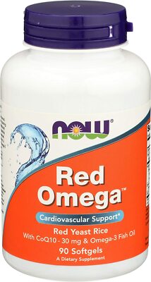 NOW FOODS, RED OMEGA CoQ10 Herzgesundheit 90 Weichkapseln SUPER PREIS