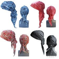 Kopftuch Bandana XL Chemo Damen Mütze Leicht Sommer Baumwolle Cool4 E04