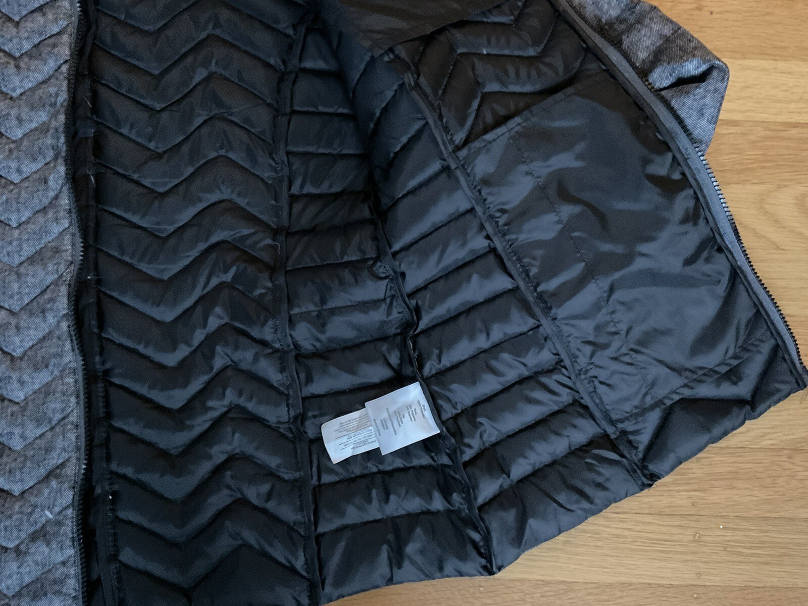 Mondetta Gray Down Puffer Jacket Thumb Holes Fitt… - image 5