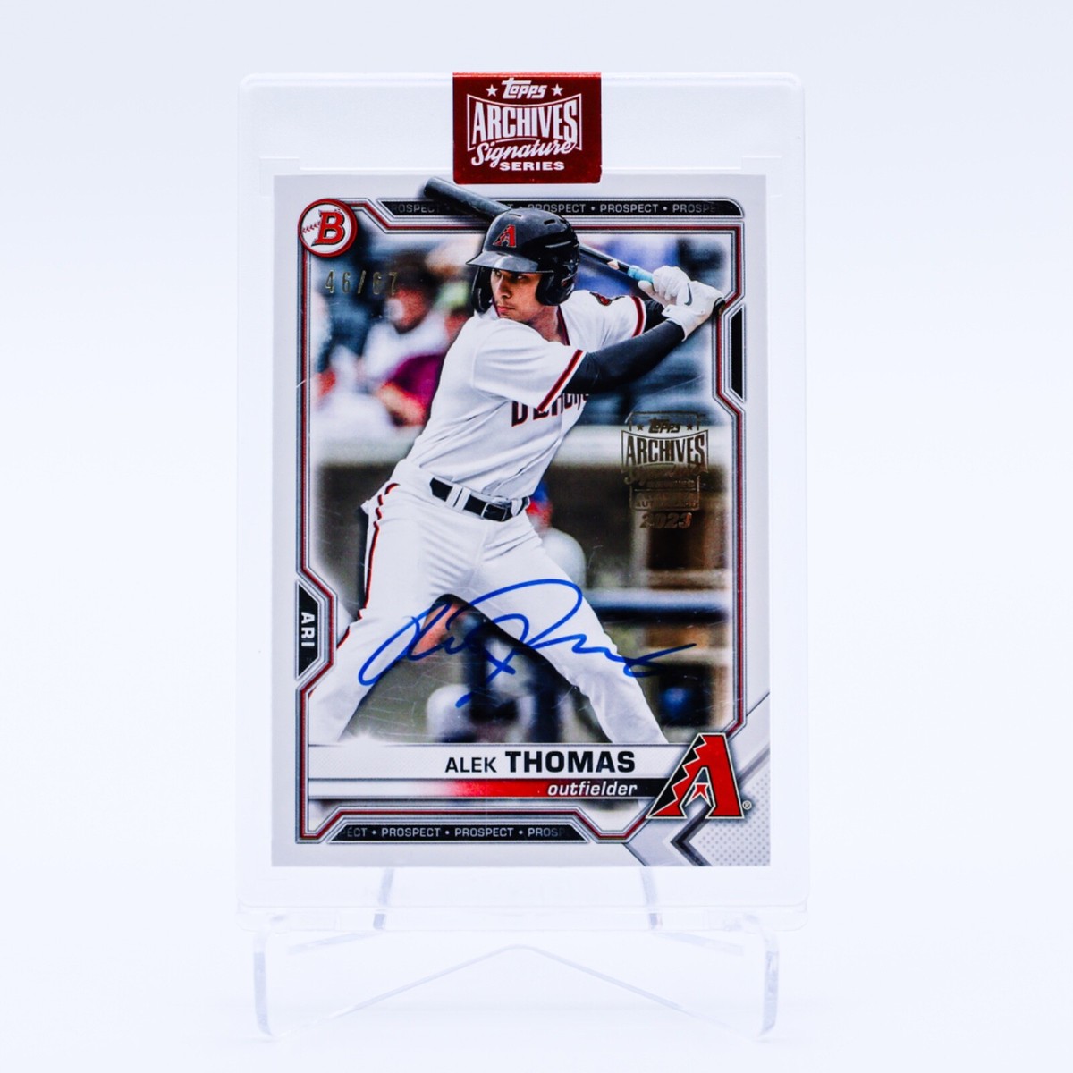 2023 Topps Archives Signature Series Alek Thomas Auto /67 #BD-105
