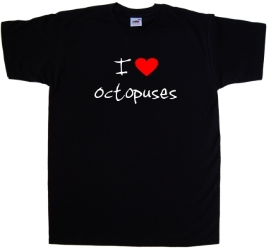 I Love Heart Octopuses T-Shirt