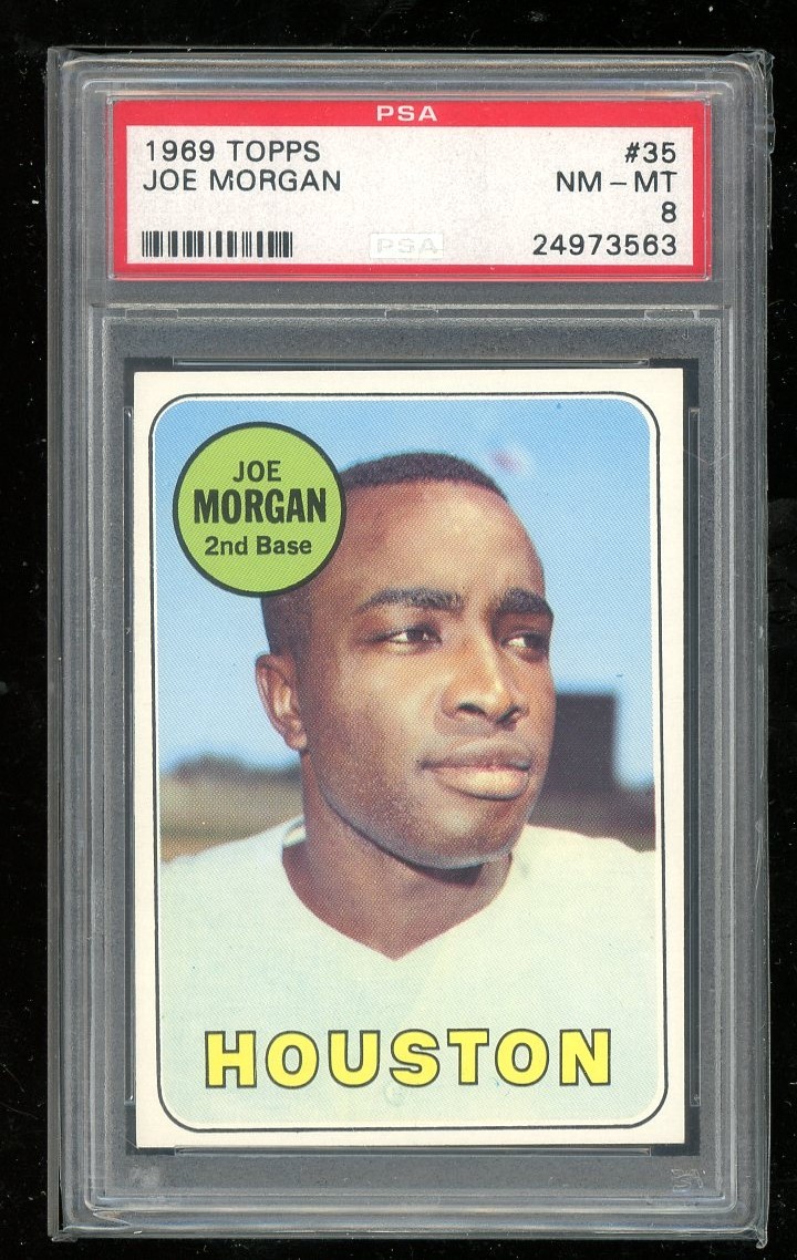 1969 Topps #35 Joe Morgan PSA 8
