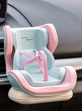 2-in-1 Puppenstuhlsitz für Auto & Tisch – Luftauslass-Clip & Desktop-Halterung