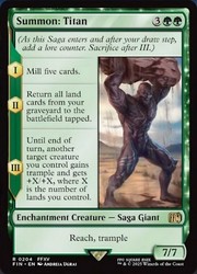 Summon: Titan 204/599 Foil - Universes Beyond: Final Fantasy