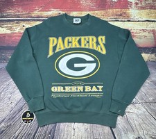 Vtg Green Bay Packers Sweatshirt Mens Medium LEE 90s NFL Football Distressed USA
