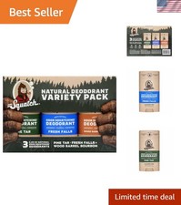 3-Pack Men's Natural Deodorant: Rugged Scents with Sustainable Ingredients