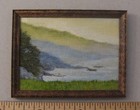 1:12 scale Miniature Painting "Timber Cove, CA" OOAK Artist made LesBonArts — photo 1