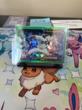 2024 Topps Chrome - Clayton Kershaw #110 Green MLB Logo Refractor /99