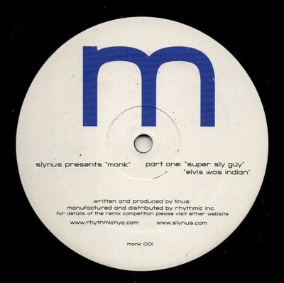 Slynus Presents Monk - Super Sly Guy - USA 12'' Vinyl - 2005 - Monk 1