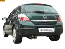 FOX Sportauspuffanlage ab Kat 2x76 Absorber für Opel Astra H inkl H GTC ab Bj 04