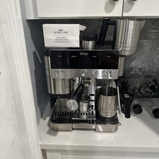 Ninja Luxe&trade; Cafe Premier Series Espresso Machine in Stainless Steel Used 3 Times