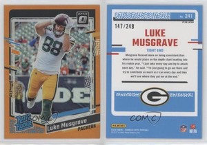 2023 Panini Donruss Optic Rated Orange Prizm /249 Luke Musgrave #241 Rookie RC