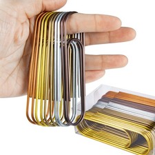 4 Inch Large Paper Clips, 30pcs Jumbo Clips 100 mm 30 Pack, Metallic