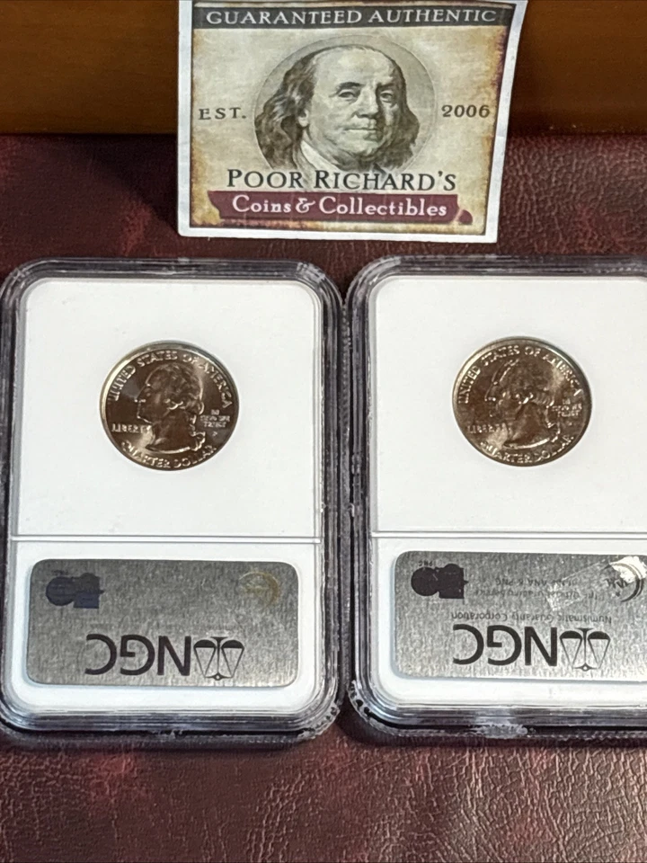 Maryland 2000 Philadelphia and Denver Mint State Quarter Set. NGC Cert. BU! CQ13 - Image 4 of 4