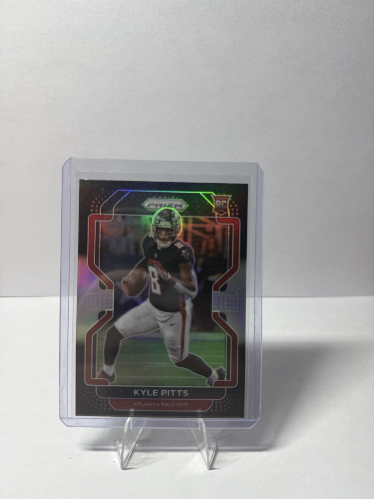 2021 Panini Chronicles Prizm Black Silver Prizm Kyle Pitts #PB-7 Rookie Falcons