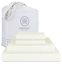Threadmill Supima Cotton Sheets - King, 1000 Thread Count, 4 Piece Luxury Bed...