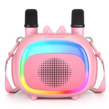 Mini Karaoke Machine for Kids, Portable Bluetooth Karaoke Speaker with 2 Wilr...