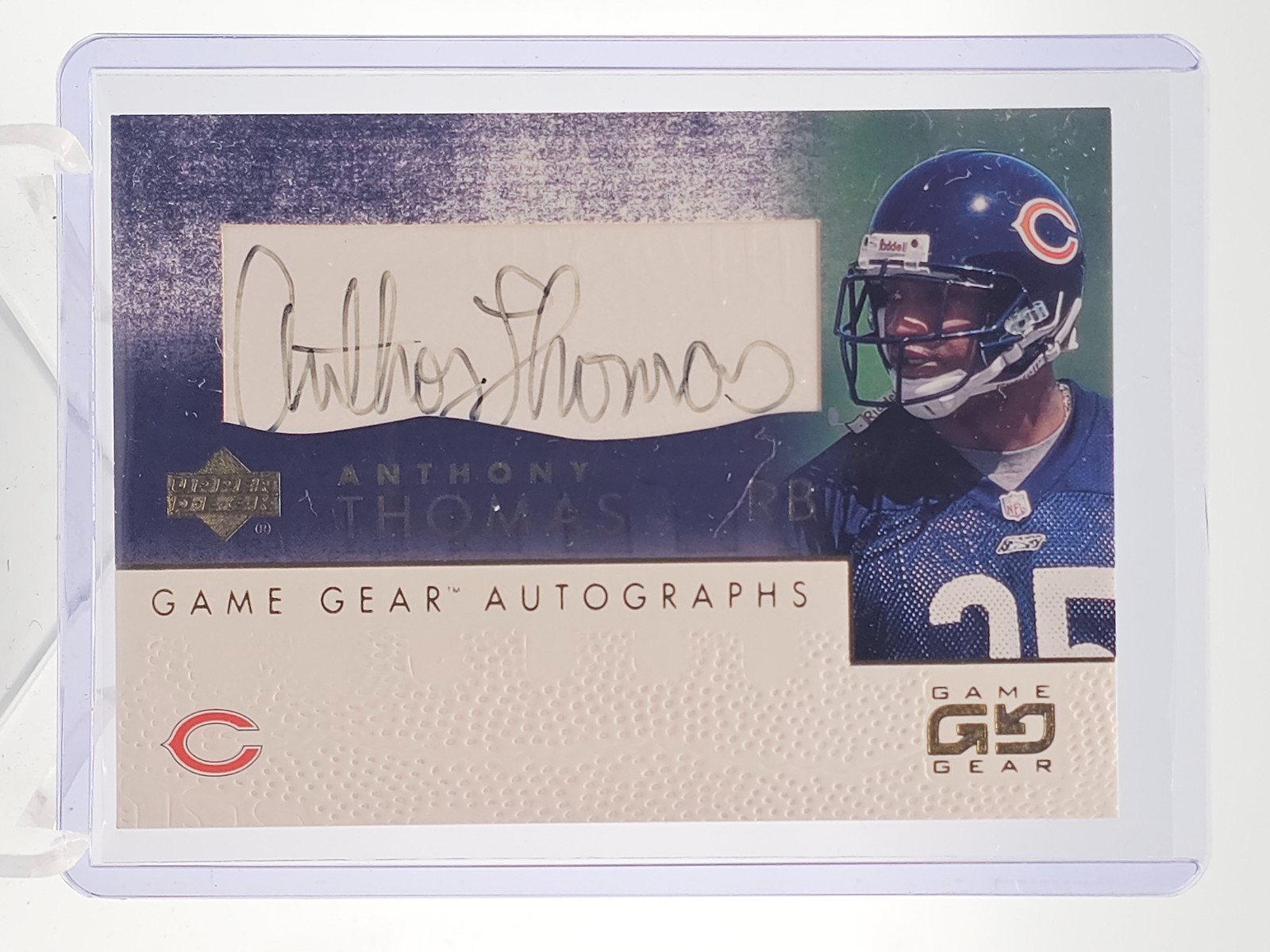 Anthony Thomas Upper Deck Game Gear Autographs #ATGS Autographs