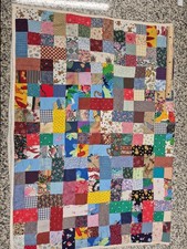 Handmade Patchwork Lap Or Baby Quilt 3' X 4'