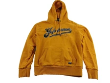Super Dry Mens Hoodie Sweatshirt Yellow Yokohama Pullover Size Large