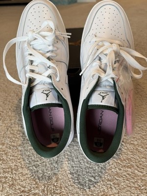 Air Jordan 1 Low Golf Spiked White Fir Masters IQ3417-100 Size 12