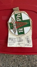 Alfa Romeo Arph Cross Wing Emblem Badge Plaque W License Plate Bracket 1960