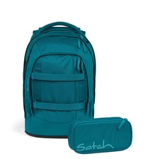 Satch Schulrucksack-Set PACK Deep Petrol 2-te...