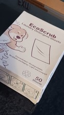 EcoScrub Laundry Soap Detergent Sheets 50 Pack Concentrated Biodegradable NEW