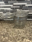 Vintage Pyrex Glass Flameware 1.5 Qt Double Boiler Pot 6283 - Complete with Lid