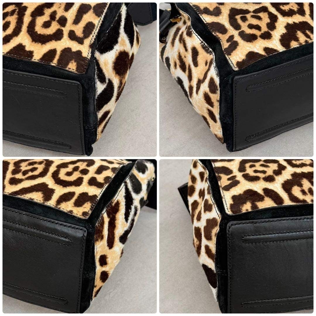 Yves saint Laurent Leopard Pony Hair Shoulder Bag 2000s Vintage Used Japan thumbnail 9