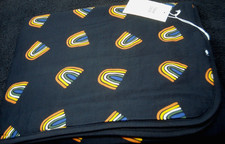 Kyte Baby Rust Rainbow On Midnight 33" x 33" Bamboo Baby Blanket 1.0 Tog NEW
