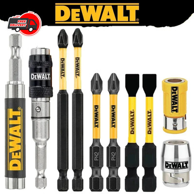 DEWALT Drill Bit Tool Attachments Set Magnetic Sleeve Extension Rod PH2 SL8 