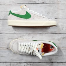 Sz 6 WMNS Nike Blazer Low '77 PRM Summit White Kelly Green HF3158-101 New/NoLid
