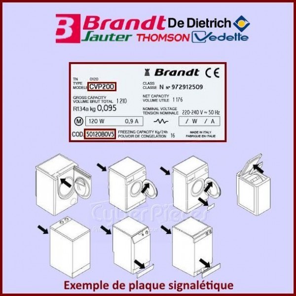Programmateur Brandt 51X3071 résout blocage cycle machine - 2