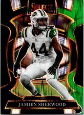 2025 Panini Select #77 Jamien Sherwood Black and Green Prizm Shock