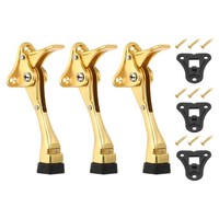 "3Er-Set TüRstopper FüR Kickdown, 4,7\" Verstellbar Aus Aluminiumlegierung, Gold"