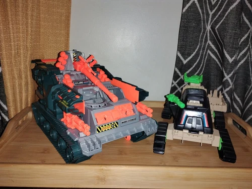 Vintage 1991 GI Joe Cobra BRAWLER Tank & GI Joe Patriot Vehicle Incomplete!!!
