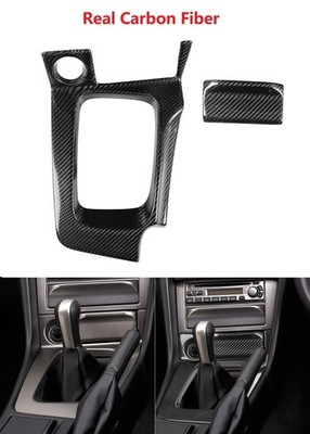 2PCS For Nissan GTR R34 (RHD) Real Carbon Fiber Gear Surround Gear Panel Cover