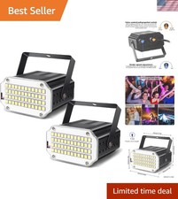Dynamic 48 Super Bright LED Strobe Light Set   Perfect for Parties  Events