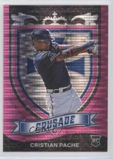 2021 Panini Chronicles Crusade Pink Pulsar Prizm Cristian Pache #25 0l98