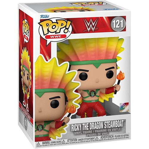 Funko POP! WWE Wave 17 Vinyl Figure - RICKY THE DRAGON STEAMBOAT #121 - come nuovo/come nuovo - Foto 1 di 1