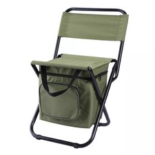 Folding Chair Camping Fishing Cool Bag Garden Picnic Caravan Stool Portable