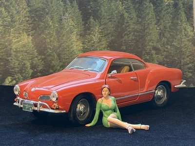 ロードシグネチャー　Volkswagen 1966 Karmann-Ghia 1966 VW Karmann Ghia Road Signature 1:18 Volkswagen Orange w/model
