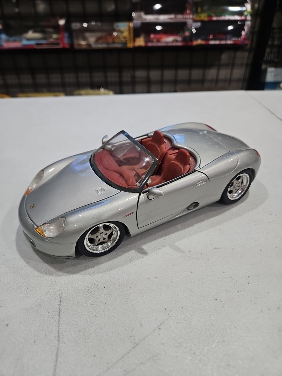 PORSCHE BOXSTER SILVER MAISTO 1:18 SCALE OPENING HOOD & DOORS | eBay