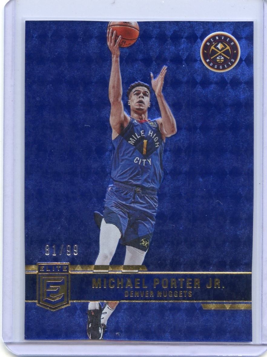 Michael Porter Jr. 2021-22 Donruss Elite Blue /99 #47 Nuggets